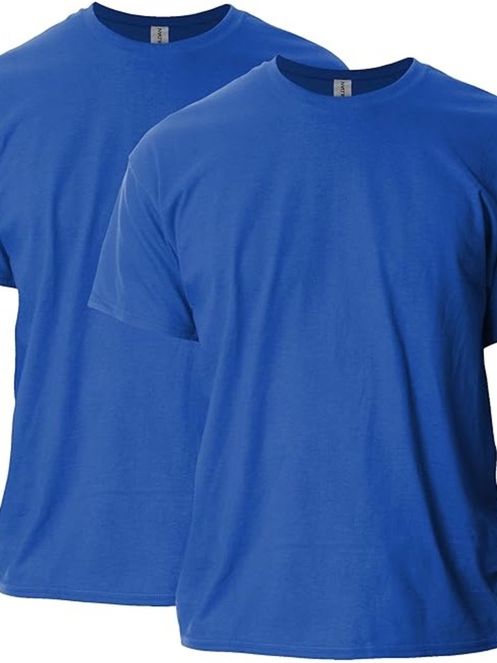 Gildan Men's Short Sleeve Crewneck T-Shirt - Blue 2pk